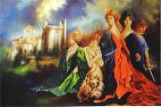 unknow artist Les dames de Morthemer oil painting reproduction
